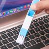 Household  Kitchen Bathroom Dirt Remover Keyboard Brush 2 In 1 Grooves Cleaning Tool Desk Set
