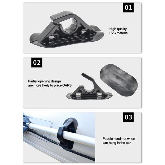 Paddle Storage Buckle Easy Installation Paddle Anti-lost Kayak Canoe Paddle Holder Clip Water Sports Accessory