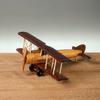 Деревянная Фигурка Самолета Ретро 3D Биплан Скульптура Креативная Модель Самолета Поделки Настольное Украшение Подарок Домашние Украшения Аксессуары