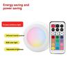 13 RGB Colors Rechargeable Puck Lights with Remote Wireless Under Cabinet Lighting with Dimmer Timer Magnetic Stick-On LED Tap Lights 6 Pack