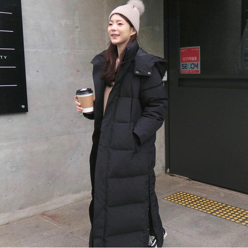 European and American knee-length padded jacket to ankle padded jacket, winter new bread clothes, female students loose coat