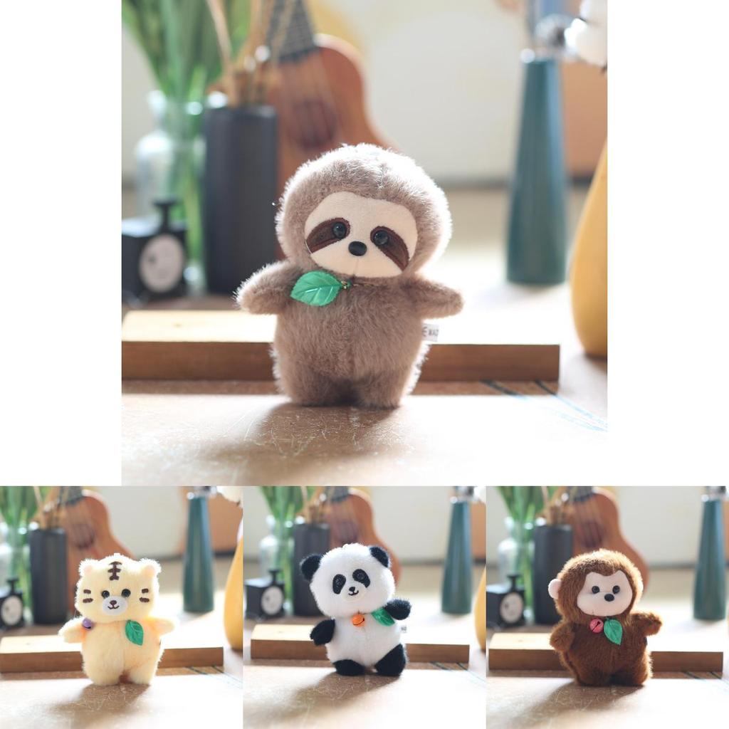 Милый плюшевый брелок в виде животного, аксессуар для рюкзака, набитый ПП-хлопком, подарок для детей