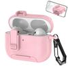 Чехол для AirPods 4 с кожаной текстурой, матовый чехол для наушников с подставкой для телефона, чехол для Bluetooth-гарнитуры для AirPods Pro 3 2 1, противоударный зарядный кейс для наушников