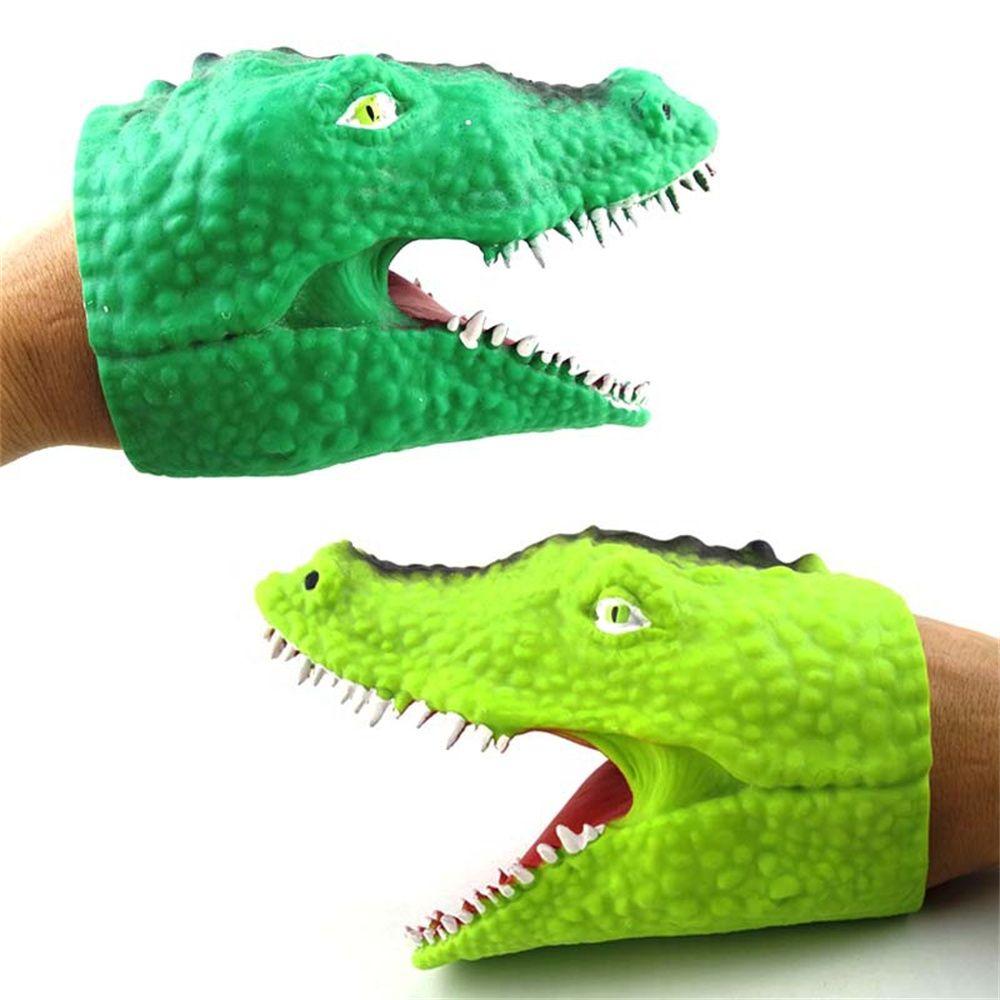 Props Finger Dolls Animal Toys Shark Dinosaur Animal Head Gloves Shark Hand Puppet Fingers Puppets