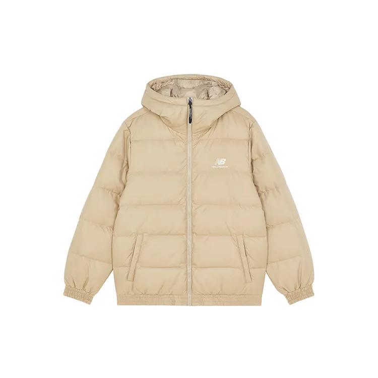 New Balance Lifestyle Casual Down Jacket Men's Beige (Unisex) Down Jackets AMJ13336 HNA
