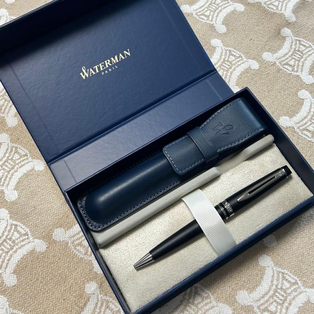 Used Waterman Matte Black Ballpoint Pen