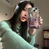 Чехол для телефона с 3D бабочкой и полым кронштейном для iPhone 15 ProMax 14 13 Pro Max 15 12 Pro, модный матовый чехол-подставка с градиентным покрытием
