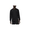 Wordmark Series Solid Logo Embroidered Crew Neck Long Sleeve T-Shirt Men Tops Black FJ0703-010