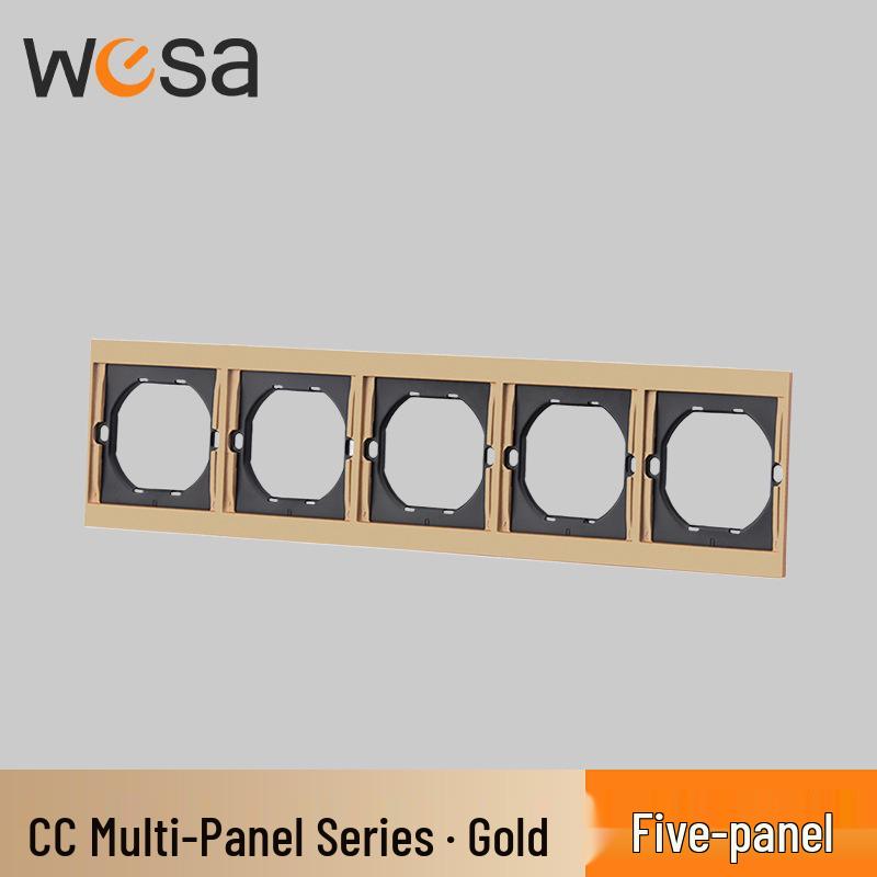 European Standard Flame Retardant Multi-Socket Wall Panel with Switch