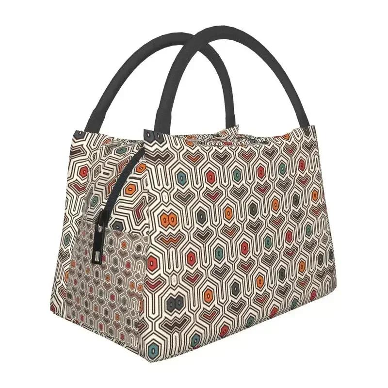 Kizomba Samakaka Ankara Print Изолированная сумка для обеда с африканским узором, восковой дизайн, охладитель, термобокс для бенто, офис, пикник, путешествия