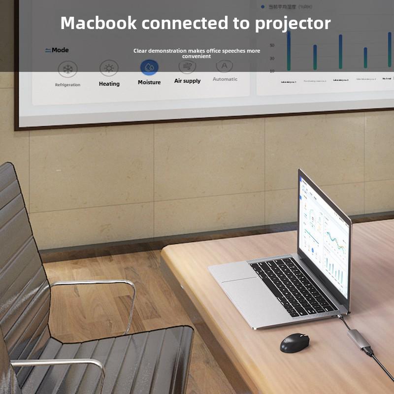 Трансграничная док-станция расширения USB 5-в-1: Совместимо с MacBook, iPad и телефоном