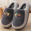 2025 New Warm Non-Slip Cotton Slippers for Men & Women - Winter Indoor Couple Style with Thick Sole