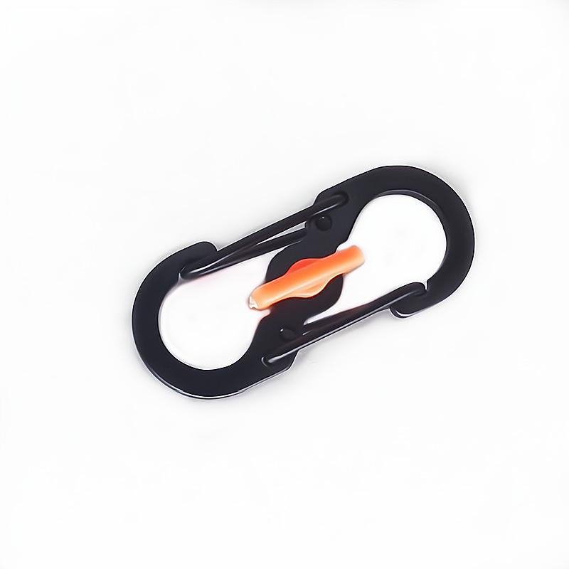 Креативный металлический брелок с защитой от кражи, замком, пряжкой в форме восьмерки и S-образным крючком