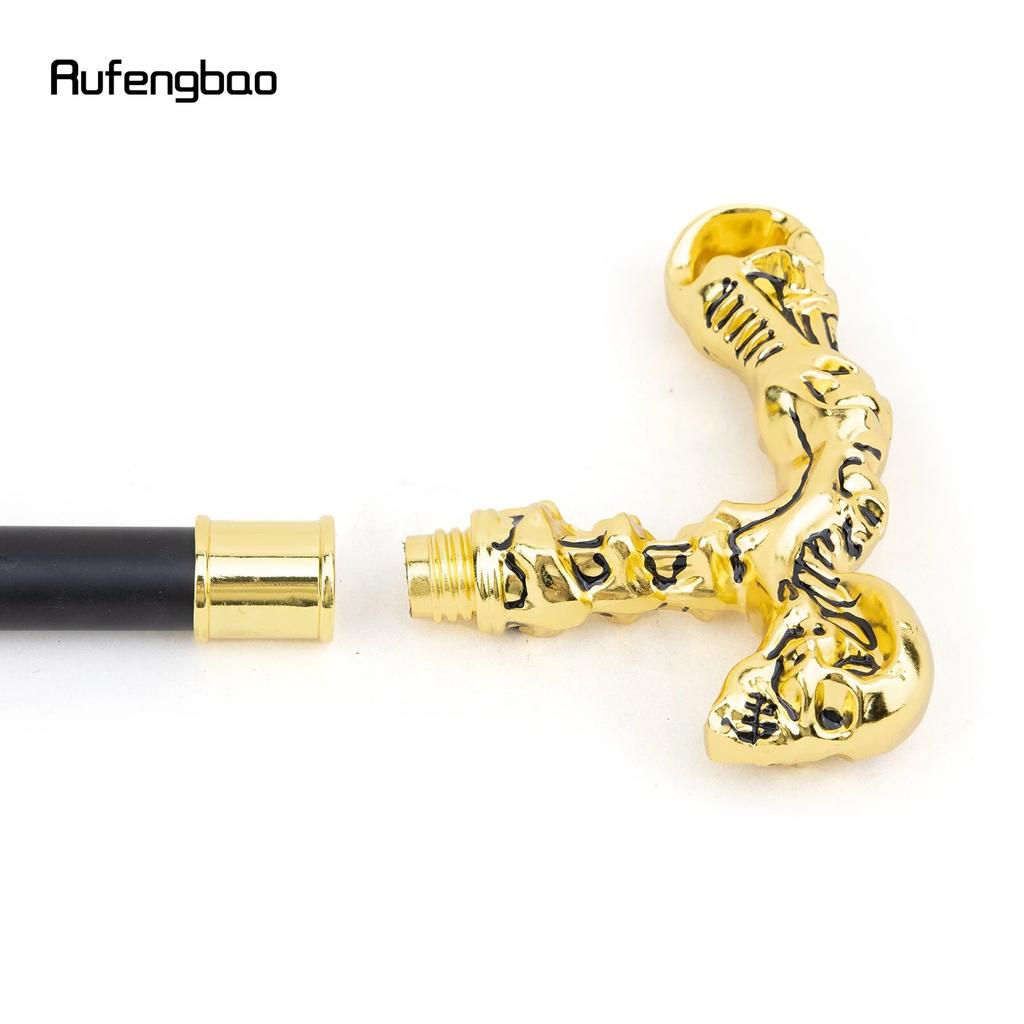 Трость с золотым черепом, декоративная трость вампира, винтажная модная трость для вечеринки, Хэллоуин, посох 93 см