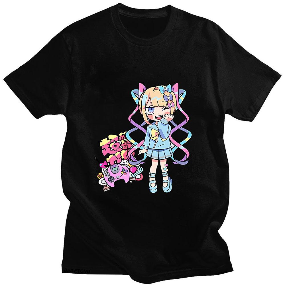 Футболки NEEDY GIRL OVERDOSE 100% Хлопковая Футболка Женская Одежда Каваи Аниме Графические Футболки Летние Популярные Футболки Короткий Рукав