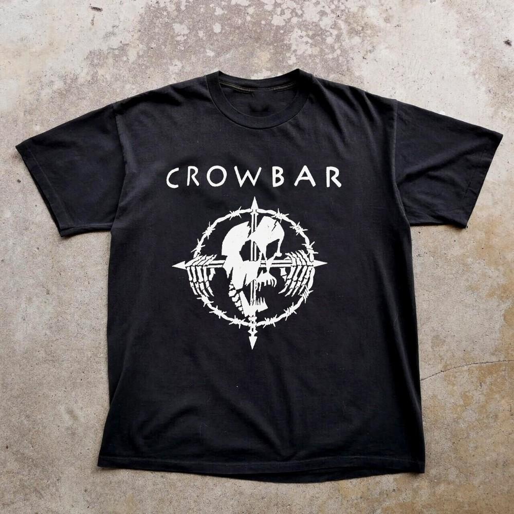 90s Crowbar Band Short Sleeve Cotton Black All Size Shirt Reprint Unisex T-Shirt