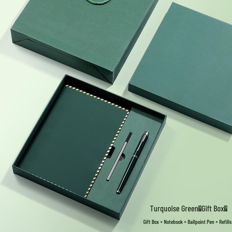 Подарочный набор кожаного блокнота A5 с индивидуальной гравировкой логотипа