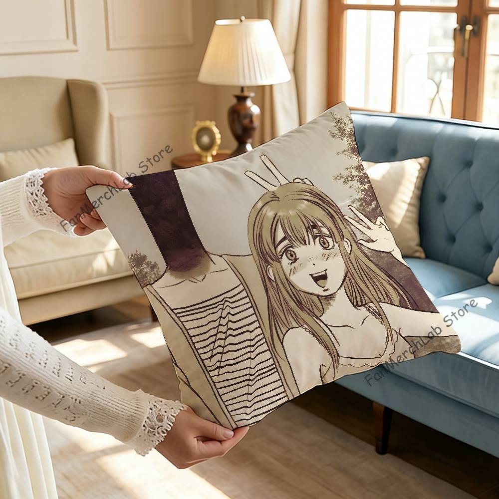GGoodnight Anime PPunpun Pillow Case Ultra Soft Skin Friendly Fabric Cloud Like Comfort Concealed Zipper