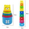 Kid Brain Response Battle Fold Cup Hand Speed Competition Fold Cup Child Stack Game Early Education Puzzle Train Board Games Toy