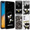 Мультяшный ЧЕРНЫЙ чехол для телефона BAD BADTZ-MARU для Huawei P10 P20 P30 P40 Lite P50 P60 Art P50E P Smart Z 2018 2020 2021 Pro 2019