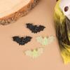 20 Pcs Plastic Black Luminous Fake Bat Halloween Decoration Haunted House Props Accessories