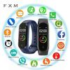 Le noir Montre Connectee M4 Pour Hommes et Femmes, Bracelet de Sport, Moniteur de Fréquence Cardiaque et de p