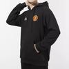 Adidas Мужская футбольная толстовка с вышитым логотипом Manchester United, черная GR3909