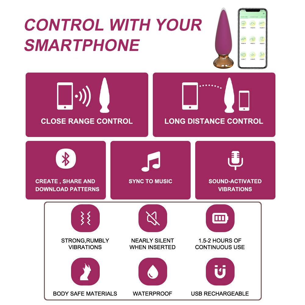 Беспроводной пульт дистанционного управления Анальный вибратор Секс-игрушка для мужчин и женщин Анальная пробка Мужской массаж простаты Вагина Фаллоимитатор для точки G Вибратор Анус Анальная пробка