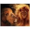 3D Алмазная вышивка Картина Вышивка крестиком Круглый горный хрусталь Картина Животное Лев