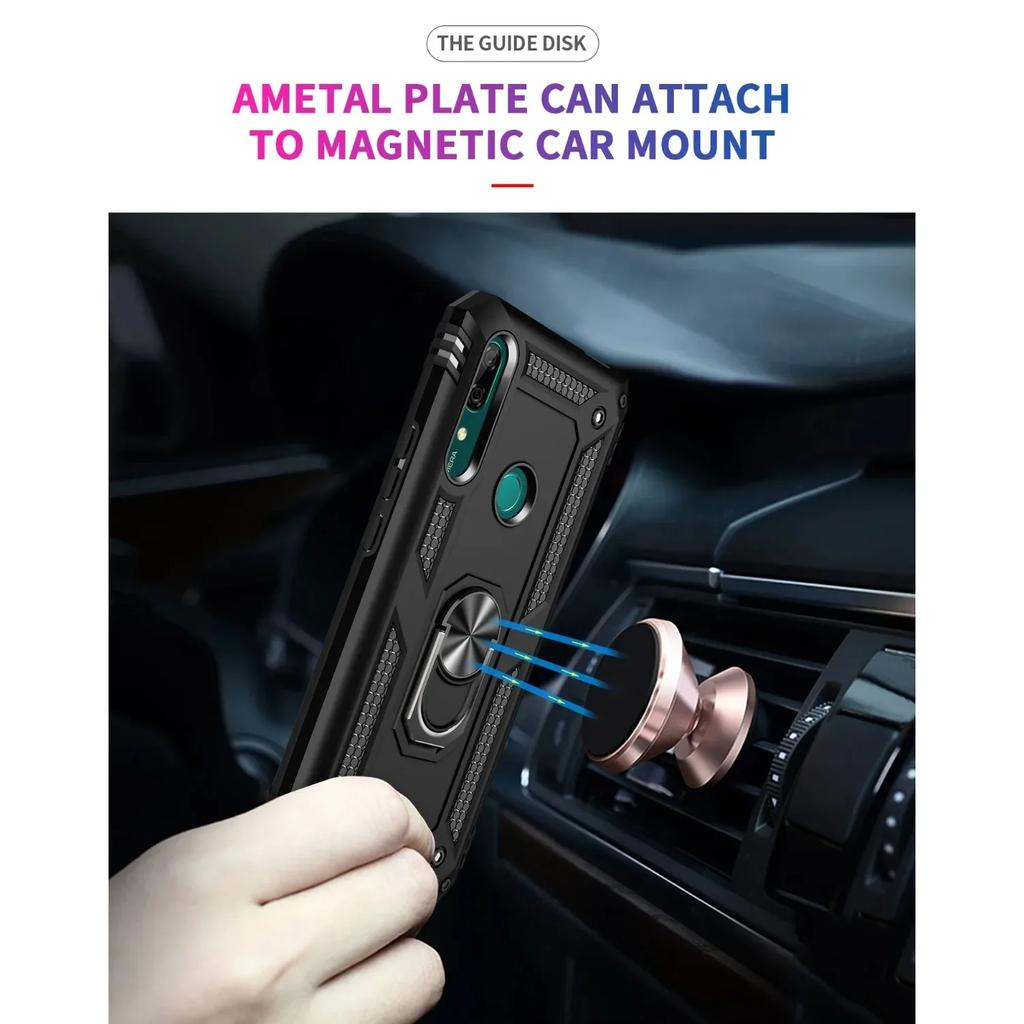 Бронированный магнитный автомобильный чехол-кольцо для Huawei Mate 40 20 30 P20 P30 P40 Pro Lite P Smart Z Y5 Y6 Y7 Pro Y9 Prime 2019 Honor 8S чехлы