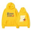 Hawk Tuah 2024 Hoodie – Unisex Black Fleece Lined Sweatshirt, "Spit On That Thang" Election Parody & USA Flag Graphic, Cozy Fall Winter Pullover