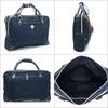Orobianco DENVER TT 13-C (Blue-SCURONavy) 2-Way Business Bag, Genuine Leather and Limonta Nylon, Large Capacity, Men's, Made in Italy, Briefcase,
