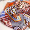 Design Gorgeous Saddle Brand Square Scarf Woman New Silk Scarf Women Bandana Luxury Headband Hijab Foulard Neckerchief