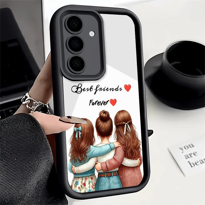 Чехол для телефона Samsung Galaxy S26 S25 Ultra S24 FE Лучшие подруги Навсегда Девочки Чехол S23 Plus S22 + S21 S20 5G Мягкий Силиконовый Fund