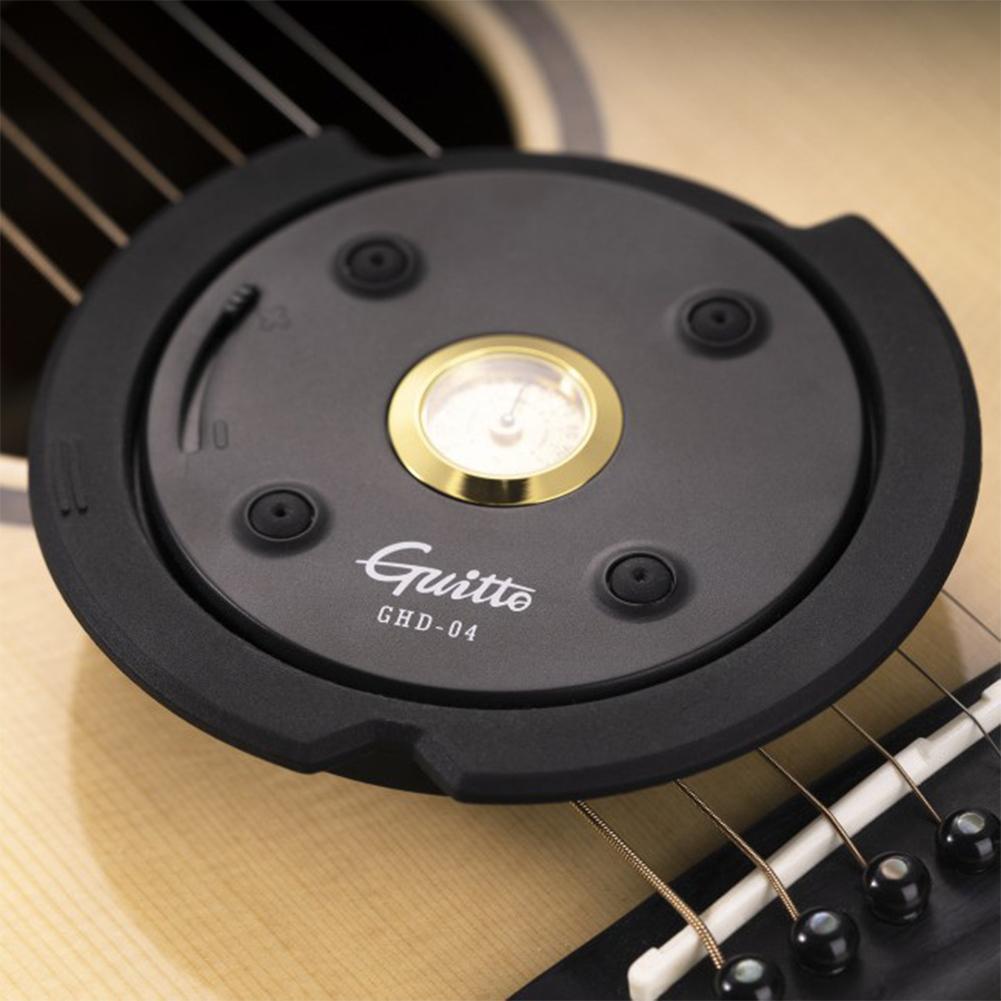 Acoustic Guitar Humidifier Acoustic Soundhole Cover with Guitar Hygrometer Folk Guitar Humidifier for Guitar Care & Maintenance