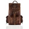 Leather Backpack for Men  Full Grain Genuine Goat Leather Casual Camping Travel Rucksack Knapsack Bag