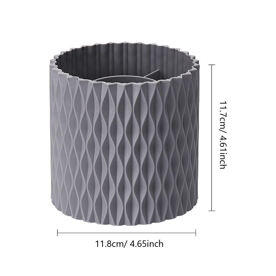 Стильный вращающийся держатель для кистей для макияжа большой емкости, органайзер для инструментов для дизайна ногтей для хранения на рабочем столе