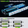 10000 мАч Велосипедный Фонарь 17 Светодиодов Передний Двойной Крепеж Power Bank MTB Горный Велосипедный Фонарь Велосипедный Фонарь на Руль Велосипедный Аксессуар