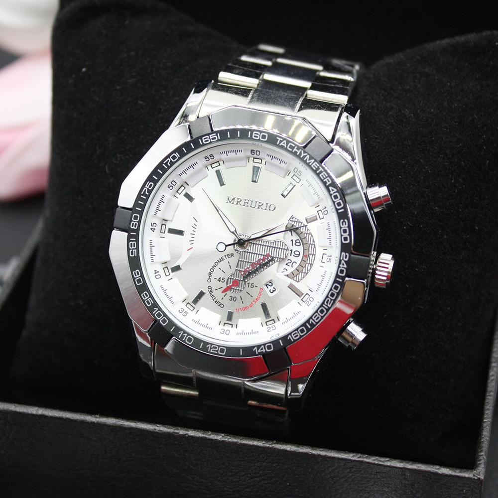 Набор из 3 предметов, деловые золотые цифровые простые студенческие мужские часы с браслетами из нержавеющей стали, в комплекте коробка для подарка однокласснику