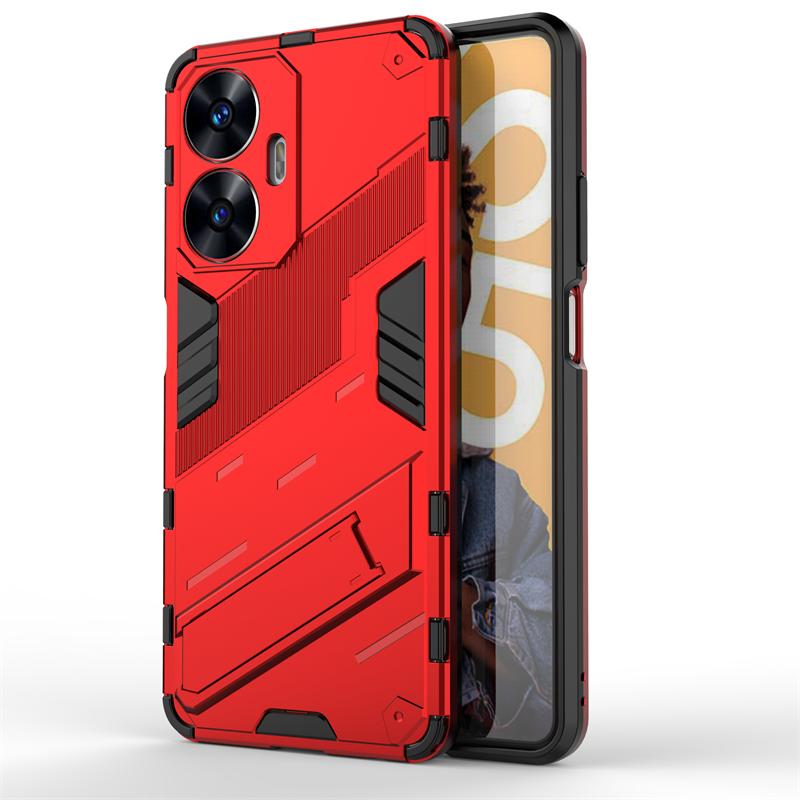Чехол для Realme C55 Защитный Чехол-держатель для телефона Для Realme C55 Чехол Невидимая подставка TPU Броня Чехол для Realme C55