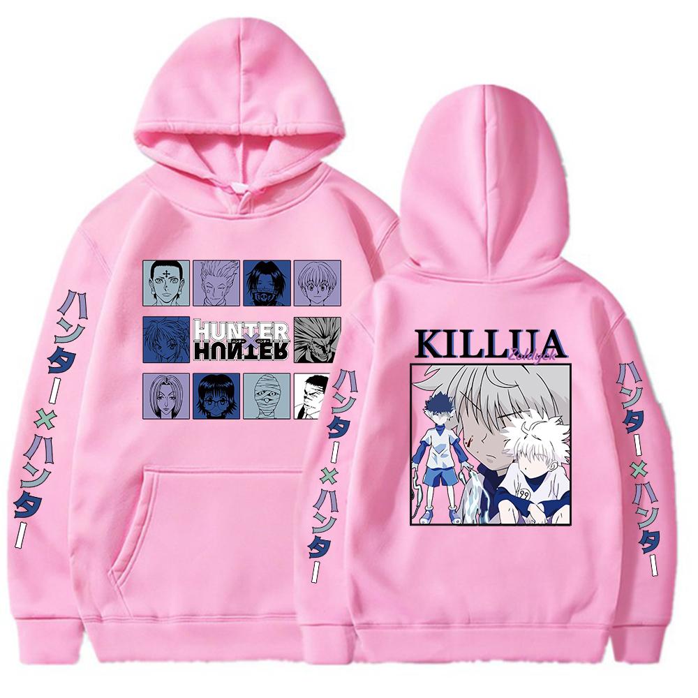 Hunter X Hunter Аниме Печатный Мужской Женский Толстовка Harajuku Толстовки Хип-Хоп Свободный Пуловер Топы Одежда Мужской Уличная Одежда