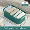 Plastic Clothes Storage Box Stackable Underwear Socks Compartment Organizer Container Toy T-shirts Jeans Closet Drawer Divider