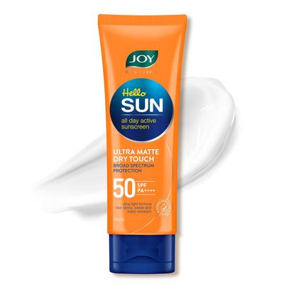 Hello Sun Ультраматовый солнцезащитный крем SPF 50 PA++++ 100 мл Контроль жирности Водостойкий Легкий Не оставляет белых следов Для жирной, сухой и склонной к акне кожи