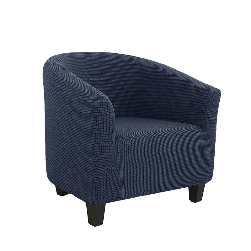 Чехол на клубный стул, эластичный чехол на стул для ванны, однотонный чехол для дивана, флисовые чехлы для диванов для учебы, барная стойка, гостиная