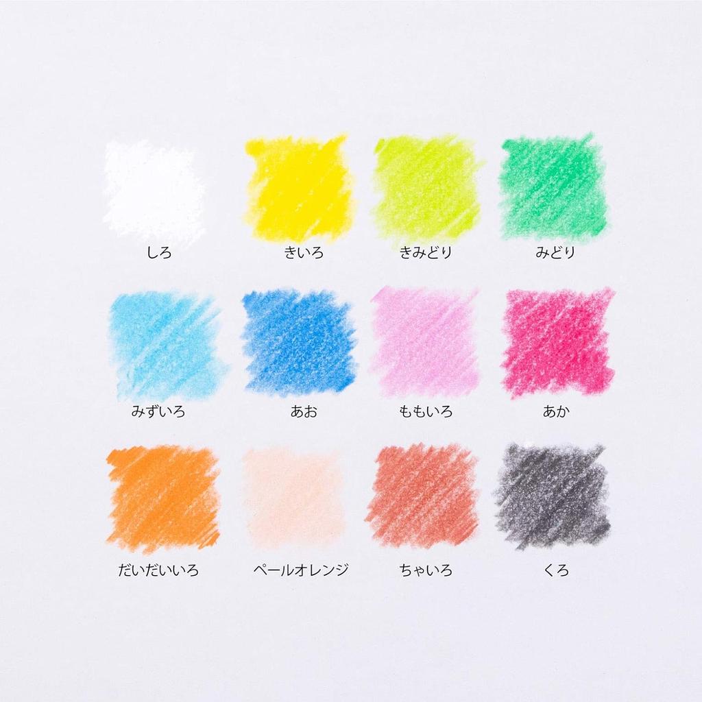 PENTEL Color восковые мелки для детей, 12 цветов