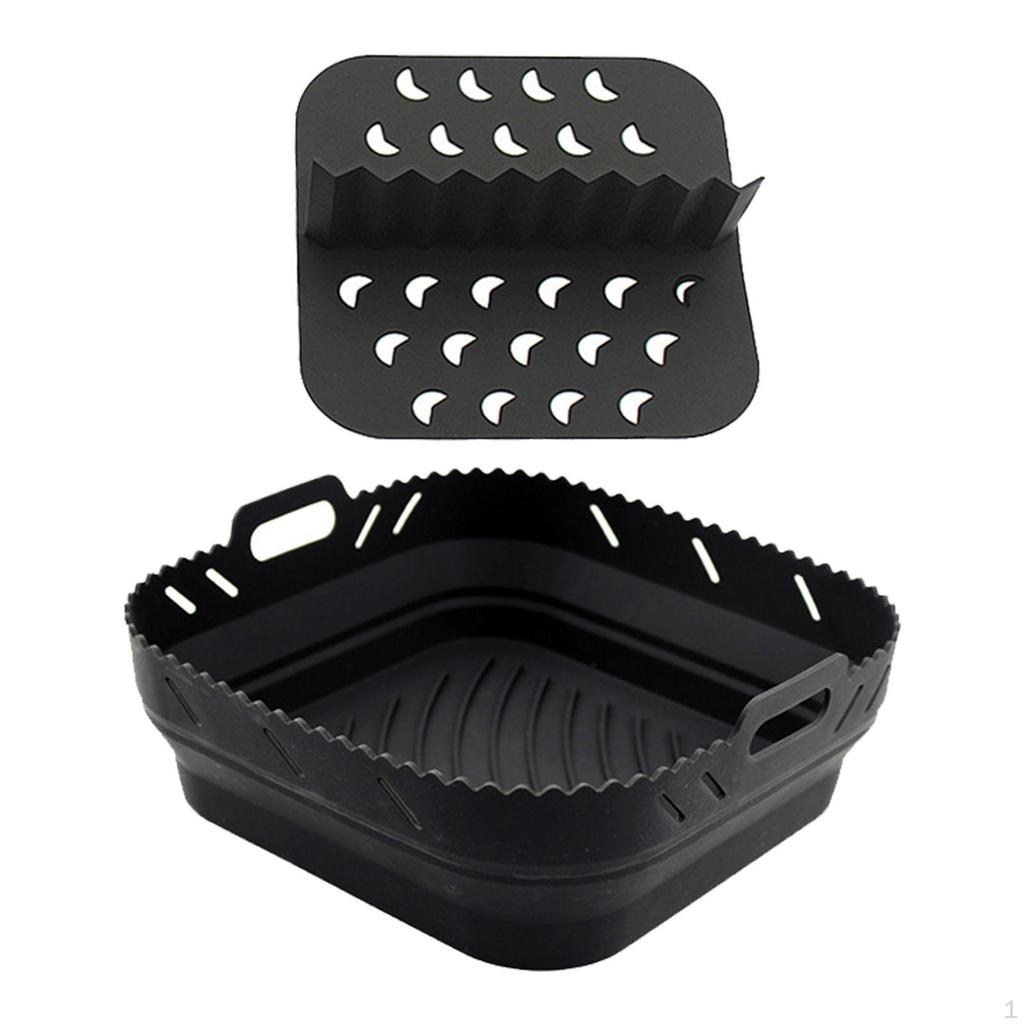Вставка для корзины для аэрофритюрницы для любителей кулинарии, маслостойкие аксессуары, прочный квадрат
