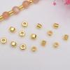 Позолоченные 14K стойким цветом гладкие бочкообразные бусины-разделители для DIY браслетов и ожерелий ручной работы