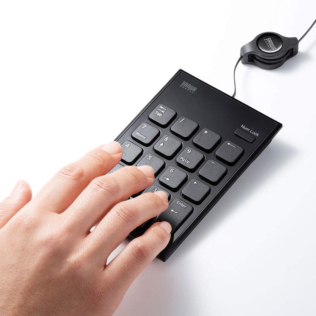 Sanwa Supply Сматываемая USB цифровая клавиатура NT-21UBK