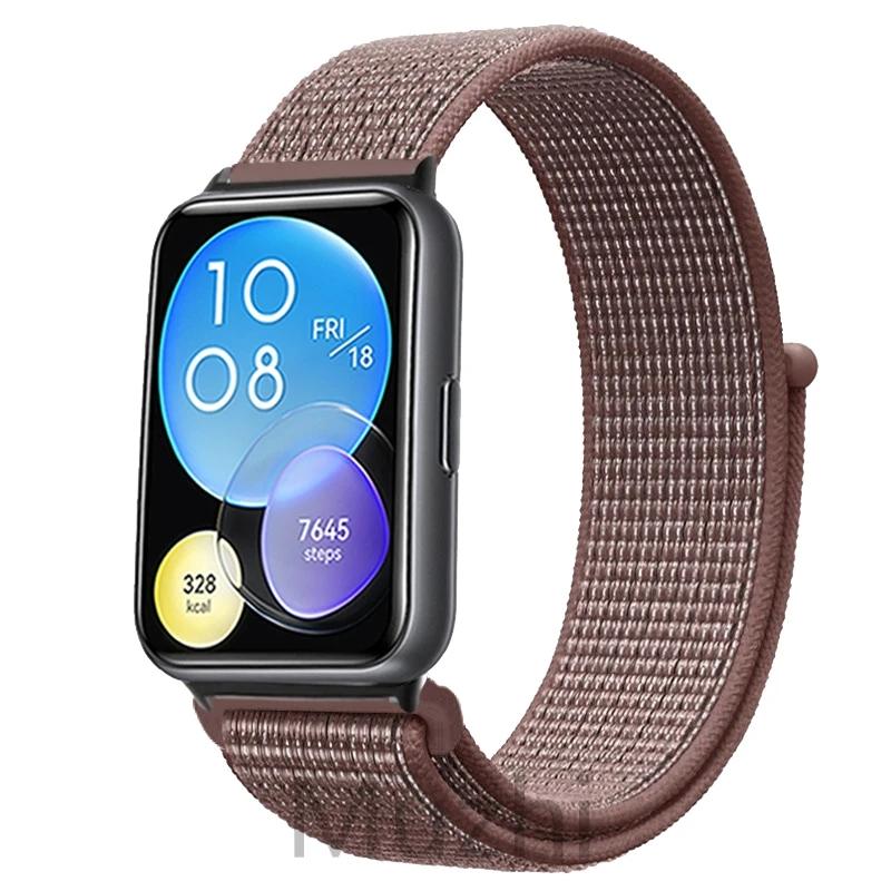 Нейлоновый ремешок для Huawei Watch Fit 2 Ремешок для умных часов Аксессуары для замены браслета Correa Huawei Watch fit2 active