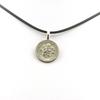 Stones and Minerals. USA 10 Cents ""Roosevelt Dime"" Coin Necklace Black Cord.